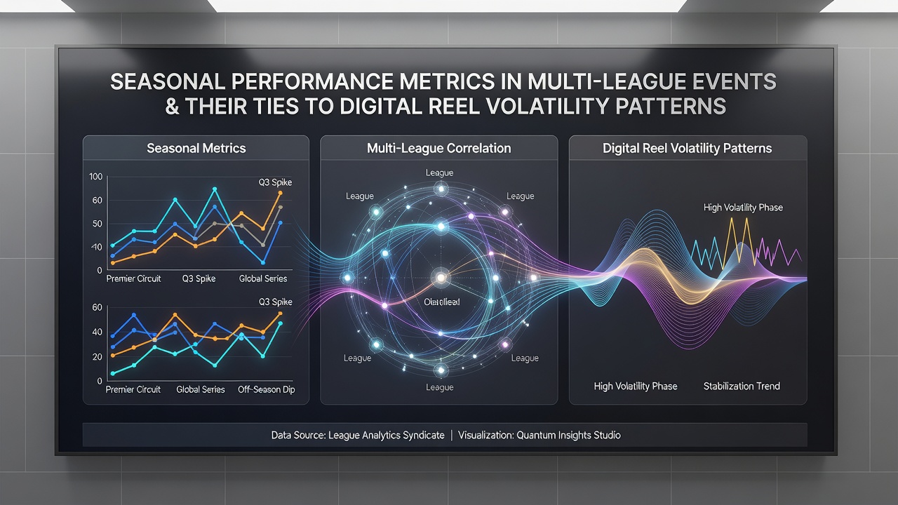 Data visualization linking league performance spikes to reel volatility fluctuations over multiple seasons